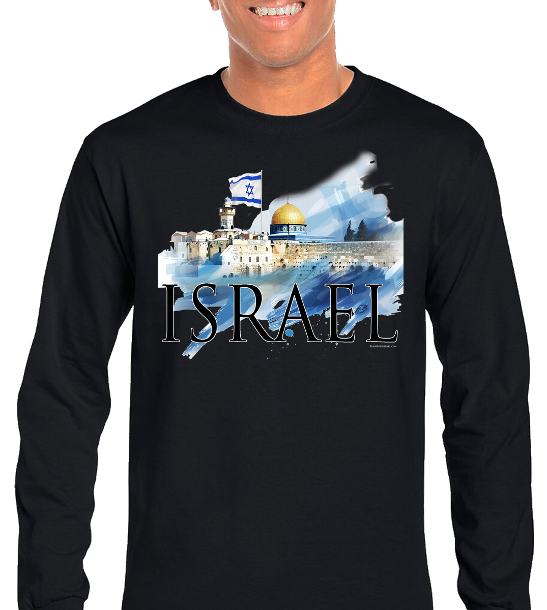 Wailing Wall Old City Long Sleeve T-Shirt - Image 4