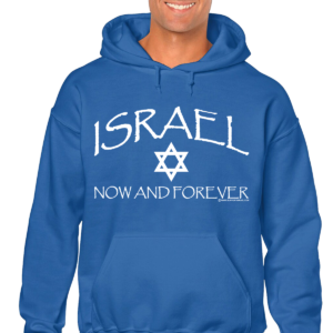 Israel Now and Forever Hooded Sweat Shirt