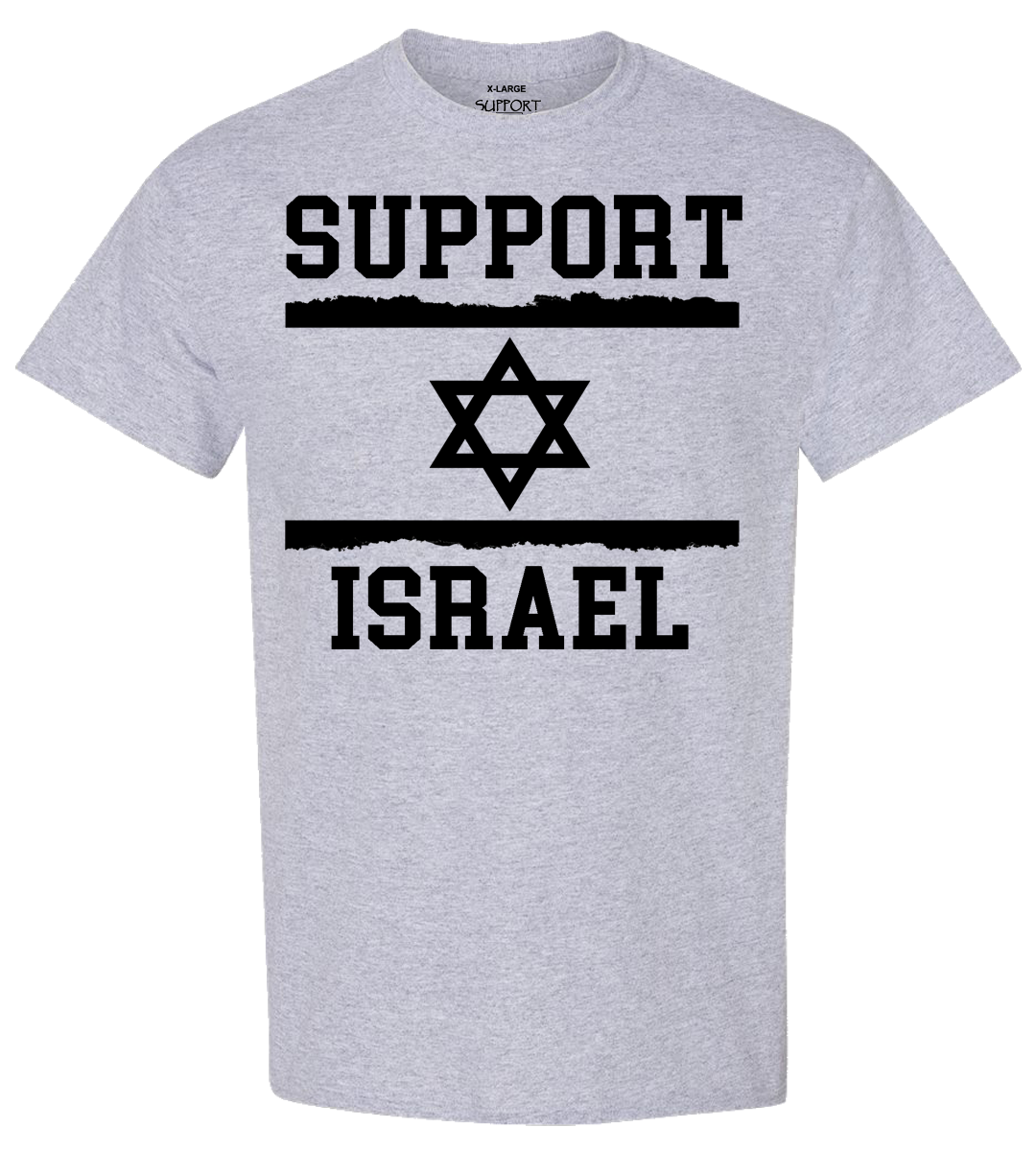 Support Israel Jagged Flag T-Shirt - Image 2